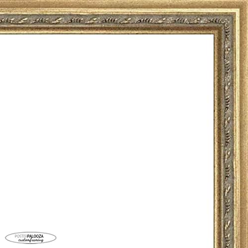 24x16 quadro de caixa de sombra Gold - Tamanho do interior da caixa de sombra 24x16 por 1 polegada de profundidade - O quadro
