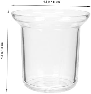 Zerodeko 4pcs dobra de vaso sanitário de vaso sanitário de vaso sanitário de vaso sanitário escova de vaso sanitário copo de vidro escova de vidro copo de copo de escova de escova de limpeza copo de copo de vidro de vidro