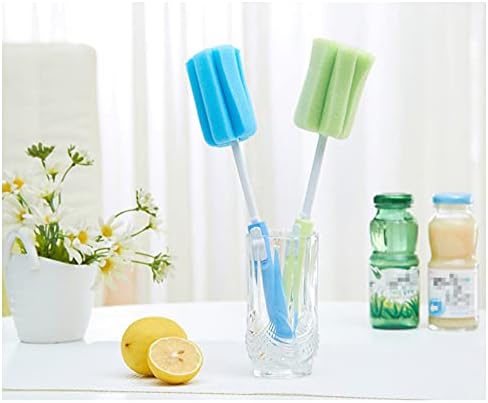 3pcs Ajuste de limpeza de limpeza de esponja ajustável com garrafa de plástico com alça longa xícara de limpador para