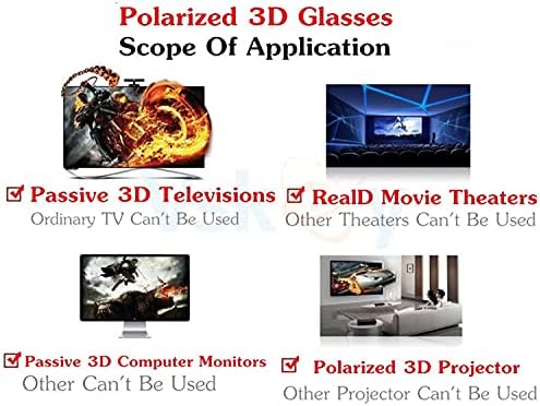Lentes polarizadas de óculos 3D passivos para os projetores de cinema de TVs 3D passivos Sony Sharp Sharp Samsung LG Philips,