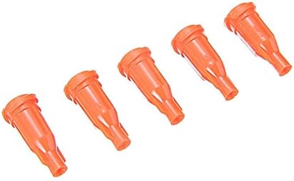 Bodya 100pcs SERINGE TIPS Caps Dispensando plugues de vedação de agulha para armazenar cola, laranja