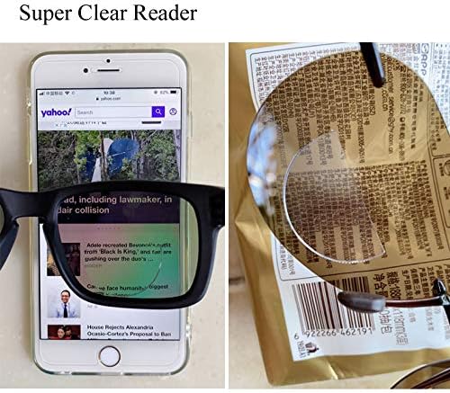 4 pacote, 1,00 excelente visão reutilizável lentes bifocais leitor de imersão de leitura de leitura de leitura de lentes de lente