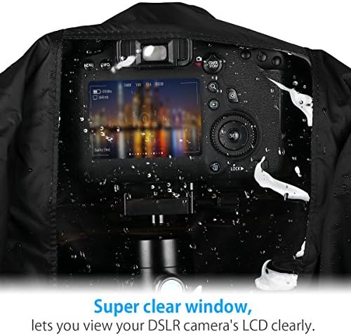Protetor de capa de chuva de câmera à prova d'água do PowerExtra para Nikon Sony Pentax e outras câmeras Digital SLR, ótima para