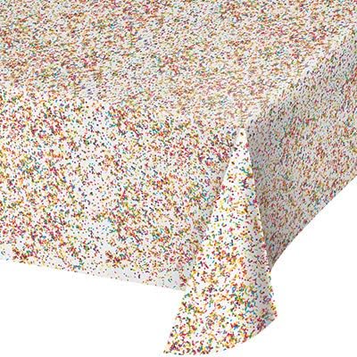 Confetes Sprinkles Feliz Aniversário Disponível Partemo de Papel Serve 16 Pratos, 16 guardanapos, banner, tampa da mesa,