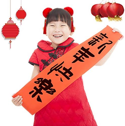6 pares meninas meninas clipes de cabelo chinês clipes de ano novo penteado bolas peludas barrettes borrass tassels qipao pinos de cabelo com arcos Decoração de borboleta da lanterna para festival de primavera de Natal, vermelho