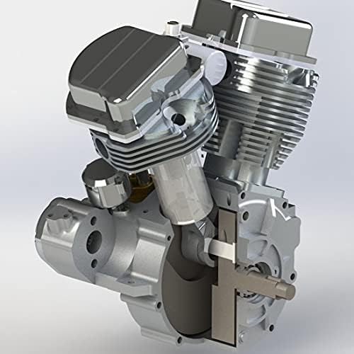 Modelo de Motor de Combustão Interna de Zoster CISON FG-VT9 9CC V2 Dois cilindros de dois cilindros Motor de gasolina de refrigeração