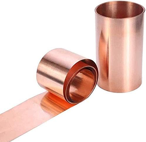 Nianxinn Cobper Metal Folha de papel alumínio Corte de cobre Comprimento de metal de 1000 mm de largura de 100 mm folhas