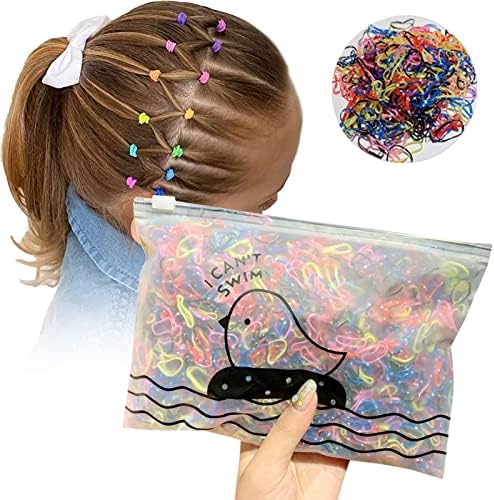 Banda de cabelo prática para meninas 1000 / pack garota colorida moda de moda de borracha elástico elástico banda de cabelo presente