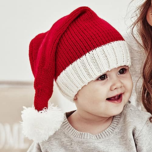 Acessórios para figurinos de chapéu de bebê Bola Bola-Criança Invernal Winter Christmas Lã Quente Mãe Hapéu de Latícia Caps