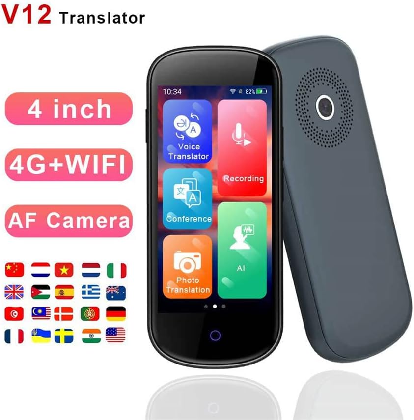 Dispositivos de tradução de idiomas clássicos 60 gravadores de idiomas Bluetooth Tradutor portátil Tradução mútua precisa em tempo
