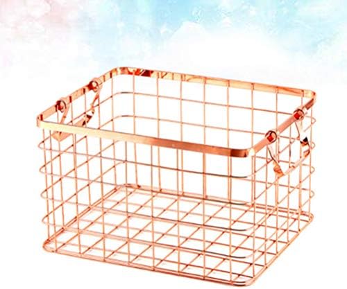 Zerodeko 1pc cesta de cesta de estilo nórdico com alça de ferro artes de armazenamento de armazenamento de lavanderia de