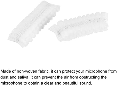 Meccanixity Disponível Tampa de microfone de microfone tampas de pára-brisas não tecidas para microfone portátil,