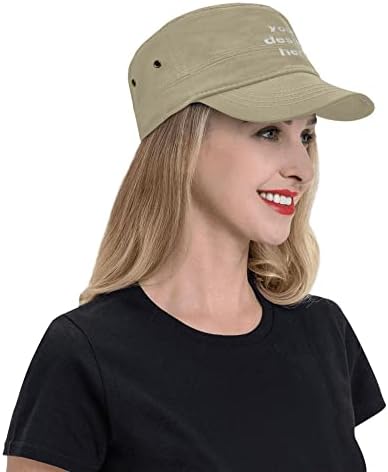Chapéu de exército militar personalizado para homens mulheres, cartola personalizada tampa superior plana, chapéus de cadete ajustáveis ​​Caps de pai unissex do pai