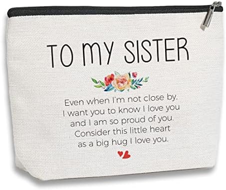 Presente das irmãs da irmã - um abraço para um presente especial de amizade irmã - quando eu não estou por perto, eu quero que você