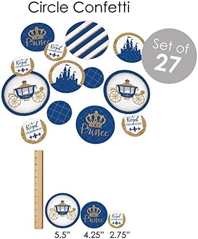 Big Dot of Happiness Royal Prince Charming - Chá de bebê ou material de festa de aniversário - Kit de decoração de banner - Fulend Pacurdle