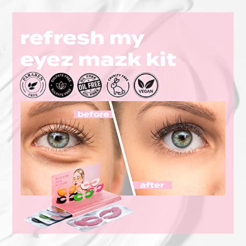 Eyetitude - My Eyez Mazk Kit - Máscara ocular rejuvenescedor para atingir a pele seca, linhas finas, círculos escuros, danos causados