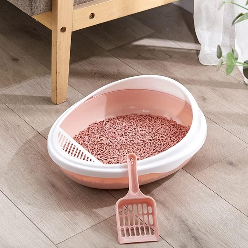 WYFDP CAIXA DE LIMENTO DE CATOS ABERTOS PARA CATS ANTI-SPLASH Design semi-fechado CATS banheiro durável com produtos Pet Scoop PET