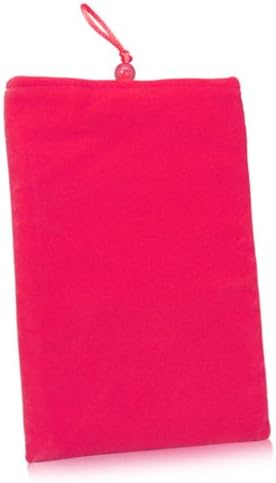 Caixa de ondas de caixa compatível com laescha dr7s - bolsa de veludo, manga de saco de tecido de veludo macio com cordão para laescha dr7s - cosmo rosa