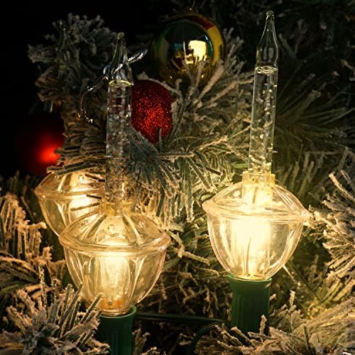 Luzes de bolhas para a árvore de Natal - conjunto de 6,99 pés de 7 luzes de Natal de bolha, luzes de bolha tradicionais