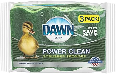 Esponja de lavador de limpeza da Dawn Power, 3 pacote