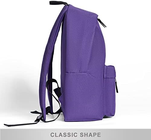 Mochila clássica de kdwave para homens homens laptop leves mochila saco de viagem de mochila com alças acolchoadas ajustáveis ​​roxas