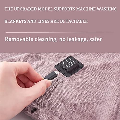 Yasez Electric Blanket aconchegante flanela macia aquecedor de cama de cama de termostato colchão macio macio aquecedor de aquecedor