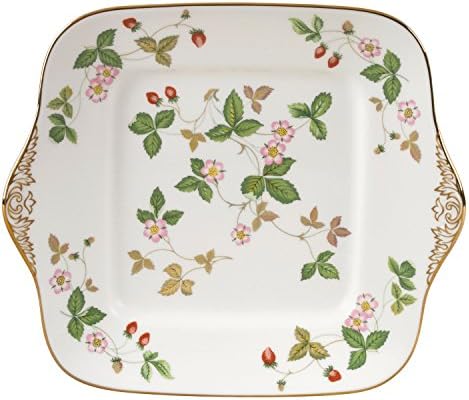 Wedgwood Wild Strawberry Square Bolo Plate