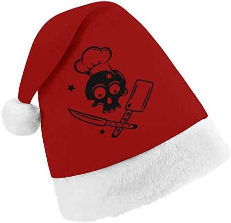 Chef Hat Knives Chapéu de Natal Mole Papolho Papai Noel Função engraçada para a festa festiva do ano novo de Natal
