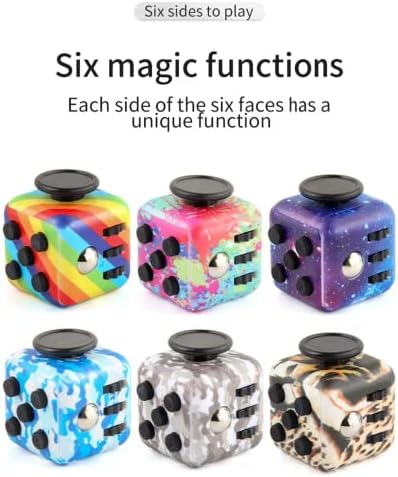 Cubo de fidget, cubo de tensão de liberação, pacote de cubos de inquieto, brinquedo de alívio da pressão da tensão