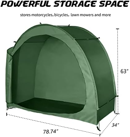 Tenda e suportes de pacote H & ZT, 2 barris de bicicleta de embalagem e barraca de armazenamento de bicicleta de 3 pés