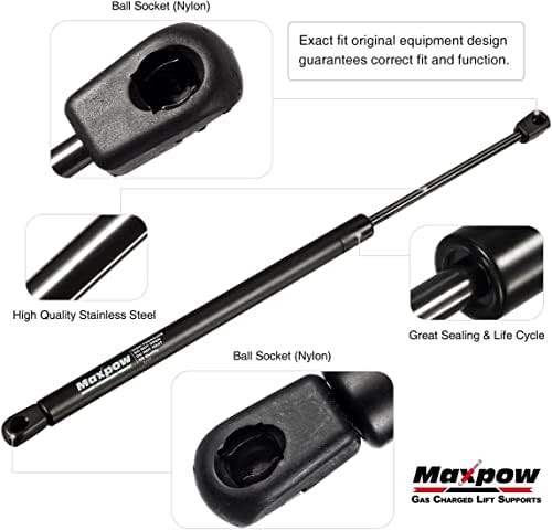 Maxpow C16-04464 C16-04464A 13 polegadas 30lb/133n Gas Struts choques Suporte de elevador de primavera para campista Camper Camper