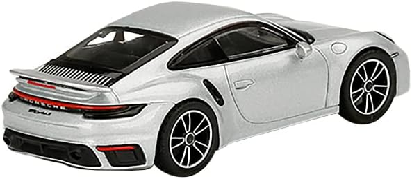 Miniaturas de escala de truecala 911 Turbo S GT Silver Metallic Edition para 4200 peças Worldwide 1/64 Diecast Model