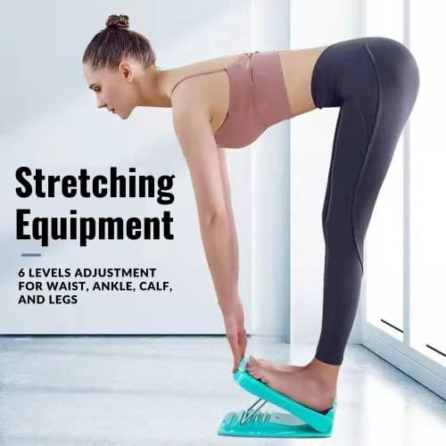 Placa inclinada ajustável - equipamento de alongamento com 6 níveis de ajuste para cintura, tornozelo, bezerro e pernas