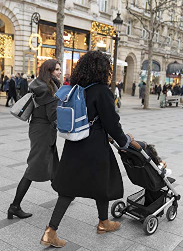 Mochila Babymoov Sancy Backpack | Pacote traseiro unissex com fechamento de rolagem pesado, compartimento isolado grande,
