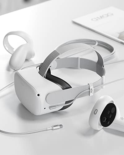Cabo de link Saillin Compatível com acessórios Oculus Quest 2, cabo USB3.0 para USB C com transferência de dados de alta velocidade de 5 Gbps e carregamento seguro para Oculus/Meta Miss 2/1, fone de ouvido VR/VR/PC para jogos