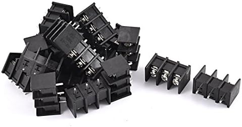 Aexit 20 PCS Acessórios de áudio e vídeo 3 Posição PCB Montagem parafuso de parafuso Conectores e adaptadores de