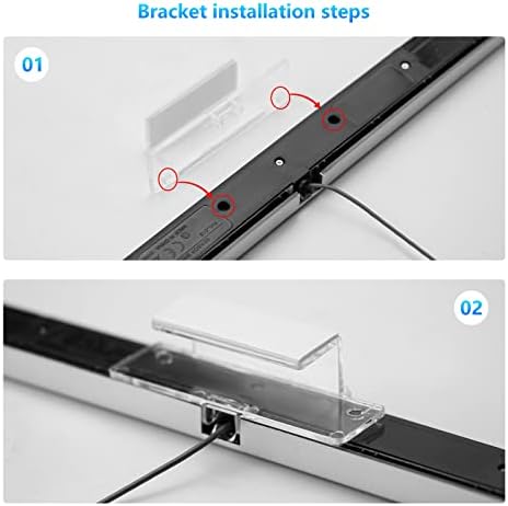 2 em 1 Wii AV Cabos Compostos Cable de vídeo + barra de sensor Wii Wii Wired Ray Sensor Bar compatível com Nintendo Wii e Wii U