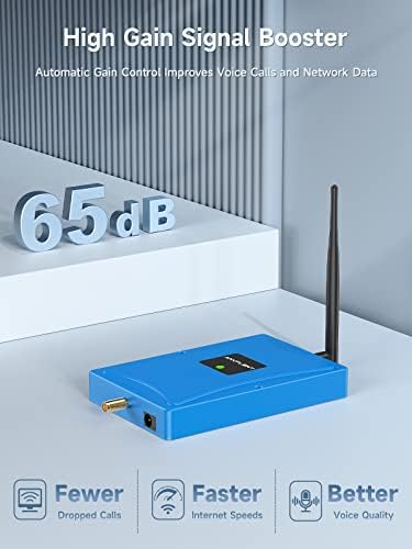 Booster de telefone celular para área em casa e remota | Até 4.500 pés quadrados | Boost 4G LTE e 5G Sinal na banda