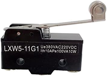 Interruptor limite 1pc lxw5-11g1 spdt rolo momentâneo de dobradiça Button Button Limite de deslocamento com alavanca de parafuso AC380V DC220V