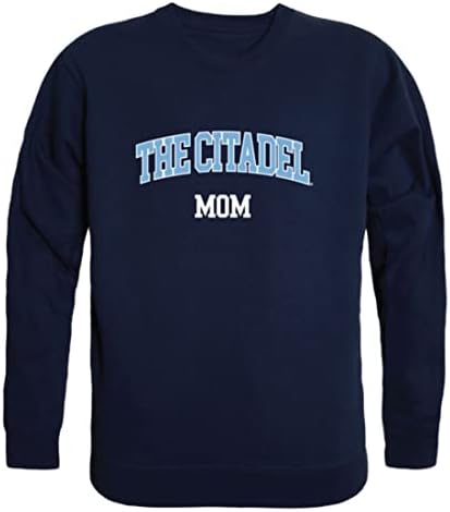 W República O Citadel Bulldogs Mom Fleece Frewneck Pullover Sweatshirt Heather Gray