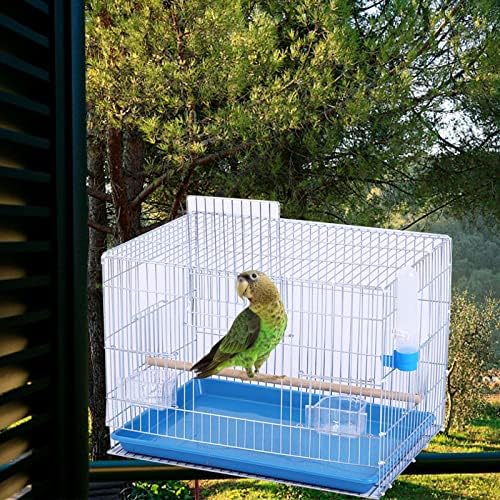 Milageto Durável Gaiola de pássaro, gaiola de papagaio de alimentação de pássaros, suprimentos para animais de estimação com