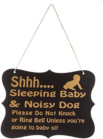 Decoração de casa decoração de casa decoração de casa adormecida sinais de porta de bebê não perturbam sinal de bebê placas decorativas