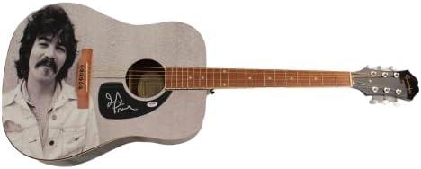 John Prine assinou o autógrafo em tamanho real personalizado único de um tipo Gibson Epiphone Guitar Guitar 1/1 com PSA/DNA PSA COA