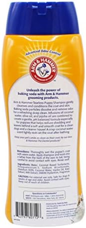 Arm & Hammer para animais de estimação shampoo de cachorro sem lágrimas | Shampoo de cachorro sem lágrimas para filhotes limpam