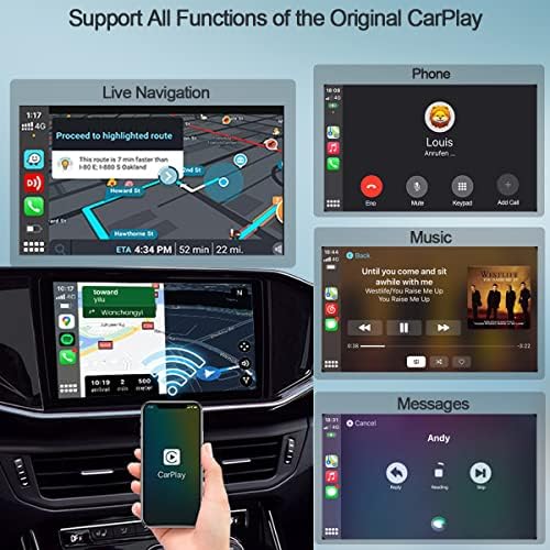 Adaptador do CarPlay sem fio, 2023 Dongle CarPlay para carros CarPlay com fio OEM, convertem com fio em carplay