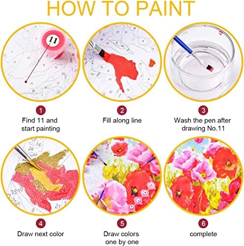 Pintura por números pintar por números para adultos crianças iniciantes pradaria elefante tinta adulta por número pintura