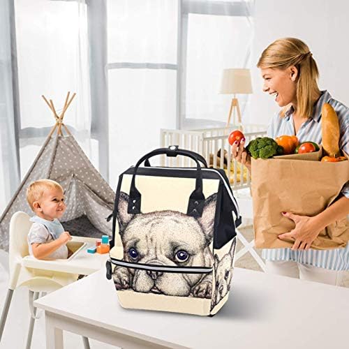 Grilhão de fraldas de cachorro grave Backpack de bolsas troca de ombro