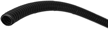 X-dree conduíte belôs de tubo de canal corrugado Protetor de 8 pés de comprimento 10 mm OD preto (Protetor de tubo de belisos