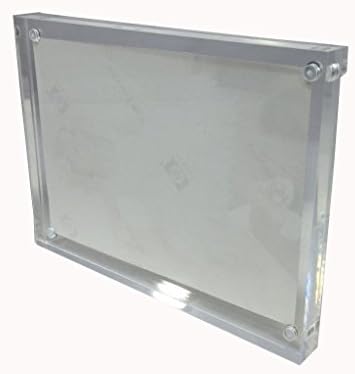 FixtUledIsplays® Conjunto de 2 PCs Deluxe espessura de acrílico de acrílico de acrílico de plexiglass fechamento magnético 4,25