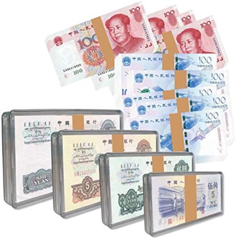 Construção da moeda acrílica Notas de exibição Página de armazenamento em moeda - Bill em dólares e suprimentos de coleta de moeda